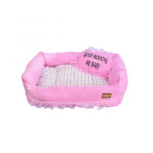 All4pets Stylish Baby Pink Pet Bed For Puppy & Kitten