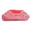 ALL4PETS SOFA STYLE PET BED RED WHITE STRIP FOR DOGS AND CATS