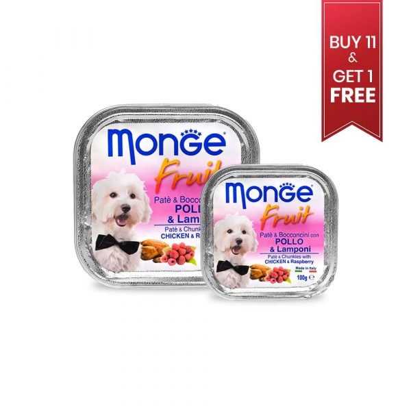 Monge Fruit - Pate and Chunkies with Chicken and Raspberry