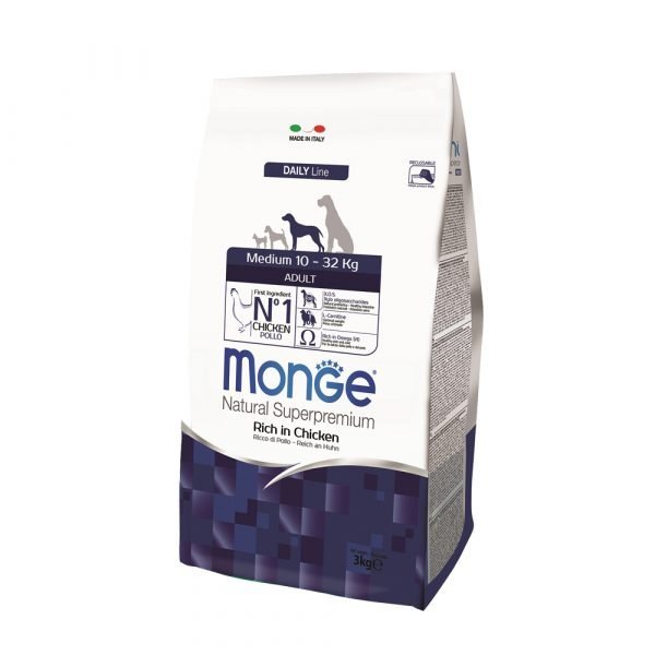 Buy Monge Daily Line Medium Adult Dog Food
