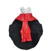 Winter Jacket for Dogs  with Cozy Fur Collar (Color May Vary) Red